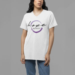 Short Sleeve V-Neck Shirt - White