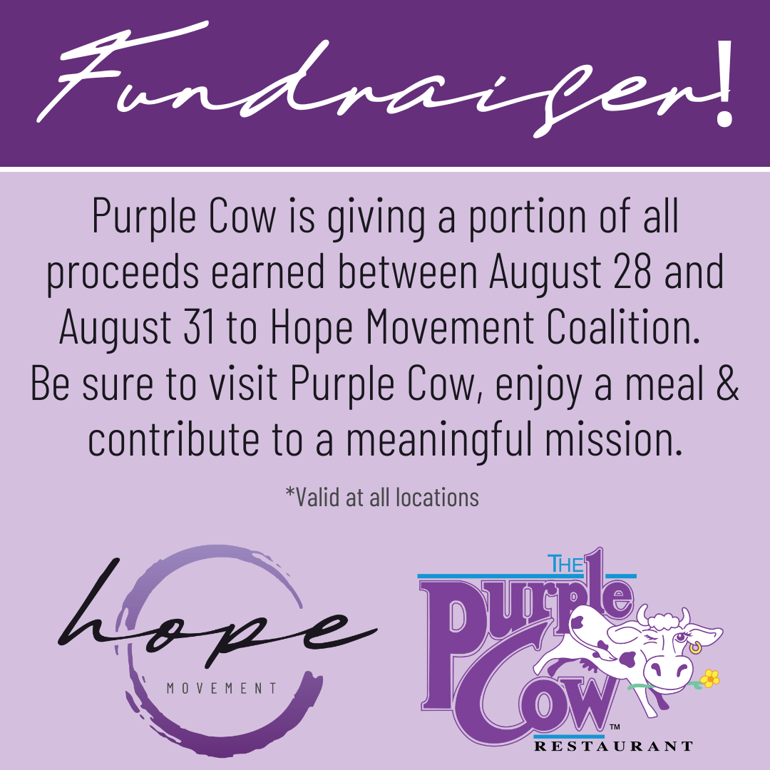 Purple Cow pledges to donate proceeds to Hope Movement Coalition