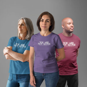 You Are Not Alone (Text) - Short Sleeve Shirt